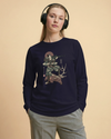 Samurai Hunting Prey Ukiyo-e Unisex Long Sleeve Tee