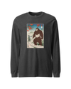 Samurai Hunts Sasquatch Japanese Ukiyo-e Unisex Long Sleeve Tee