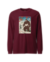 Samurai Hunts Sasquatch Japanese Ukiyo-e Unisex Long Sleeve Tee