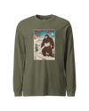 Samurai Hunts Sasquatch Japanese Ukiyo-e Unisex Long Sleeve Tee