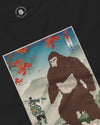 Samurai Hunts Sasquatch Japanese Ukiyo-e Unisex Long Sleeve Tee