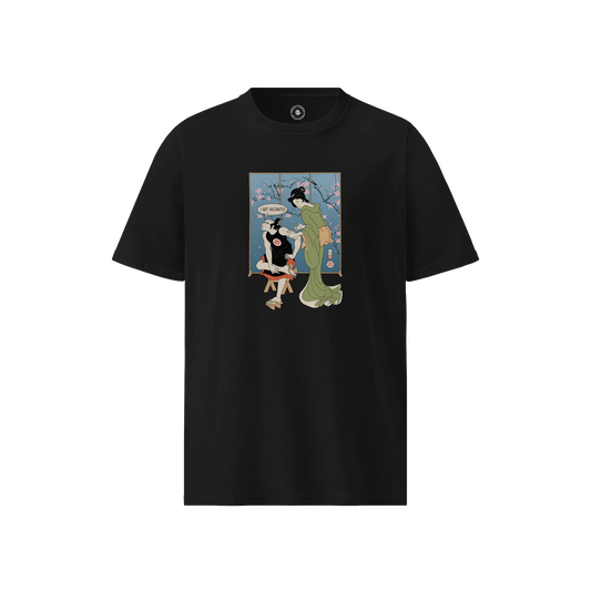 Samurai I Got Vaccinated Ukiyo-e Unisex organic t-shirt