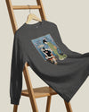 Samurai I Got Vaccinated Ukiyo-e Unisex Long Sleeve Tee