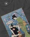 Samurai I Got Vaccinated Ukiyo-e Unisex Long Sleeve Tee