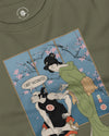 Samurai I Got Vaccinated Ukiyo-e Unisex Long Sleeve Tee