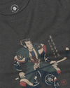 Samurai Ice Hockey Winter Sport Ukiyo-e Unisex Long Sleeve Tee