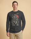 Samurai Katana Sumi-e Japanese Ink Painting Unisex Long Sleeve Tee No.2