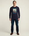 Samurai Kayaking Ukiyo-e Unisex Long Sleeve Tee - Samurai Original