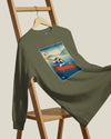 Samurai Kayaking Ukiyo-e Unisex Long Sleeve Tee - Samurai Original