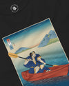 Samurai Kayaking Ukiyo-e Unisex Long Sleeve Tee - Samurai Original