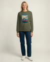 Samurai Kayaking Ukiyo-e Unisex Long Sleeve Tee - Samurai Original