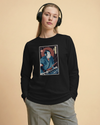 Samurai Keyboardist Player Music Ukiyo-e Unisex Long Sleeve Tee
