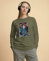Samurai Keyboardist Player Music Ukiyo-e Unisex Long Sleeve Tee