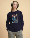 Samurai Keyboardist Player Music Ukiyo-e Unisex Long Sleeve Tee