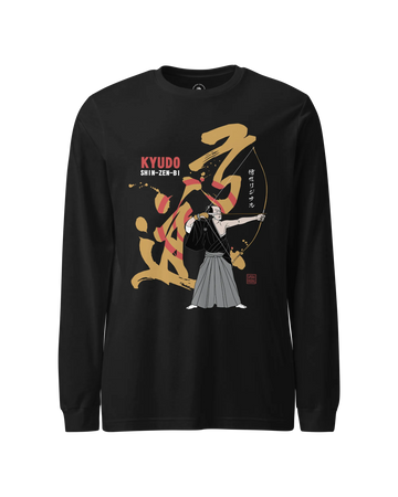 Samurai Kyudo Japanese Ukiyo-e Unisex Long Sleeve Tee