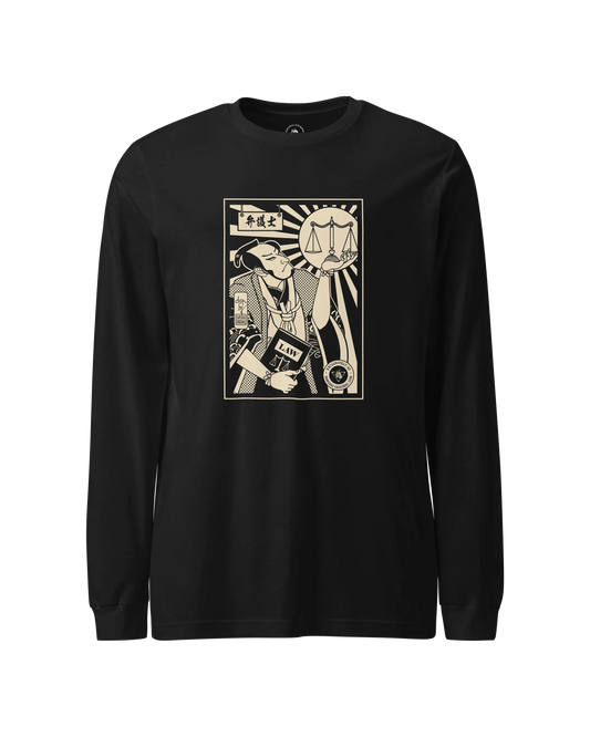 Samurai Lawyer Ukiyo-e Unisex Long Sleeve Tee