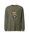 Samurai Longboard Ukiyo-e Unisex Long Sleeve Tee No.2