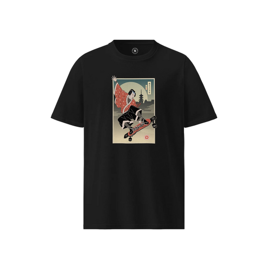 Samurai Longboard Ukiyo-e Unisex organic t-shirt