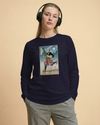 Samurai Marathon Running Ukiyo-e Unisex Long Sleeve Tee