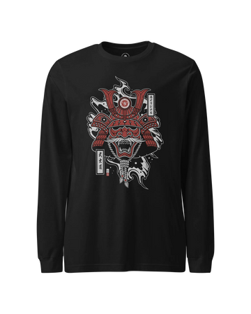 Samurai Mask Unisex Long Sleeve Tee No.3