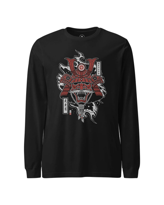 Samurai Mask Unisex Long Sleeve Tee No.3