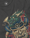 Samurai Mask & Dragon Demon Unisex Long Sleeve Tee
