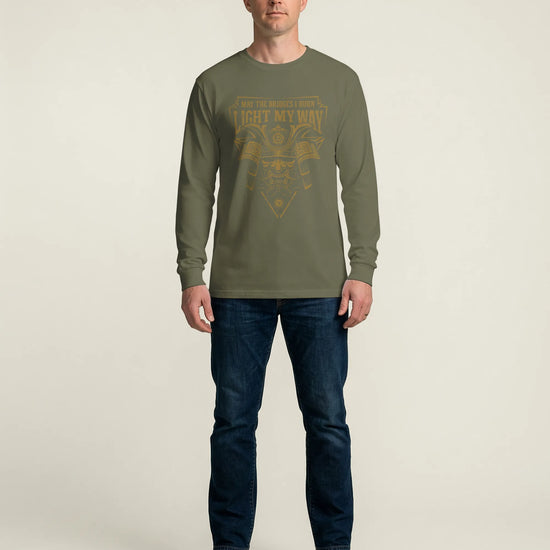 Samurai May The Bridges I Burn Light The Way Quote Unisex Long Sleeve Tee - Samurai Original