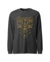 Samurai May The Bridges I Burn Light The Way Quote Unisex Long Sleeve Tee Dark Grey Heather - Samurai Original