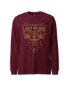 Samurai May The Bridges I Burn Light The Way Quote Unisex Long Sleeve Tee Maroon - Samurai Original