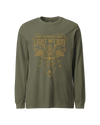 Samurai May The Bridges I Burn Light The Way Quote Unisex Long Sleeve Tee Military Green - Samurai Original