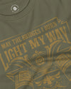 Samurai May The Bridges I Burn Light The Way Quote Unisex Long Sleeve Tee - Samurai Original