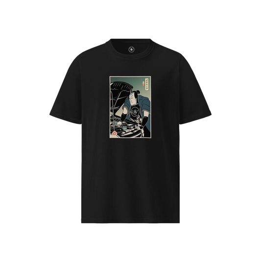 Samurai Mechanic Car Garage Ukiyo-e Unisex organic t-shirt