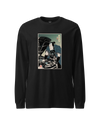 Samurai Mechanic Car Garage Ukiyo-e Unisex Long Sleeve Tee Black - Samurai Original