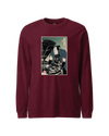 Samurai Mechanic Car Garage Ukiyo-e Unisex Long Sleeve Tee Maroon - Samurai Original