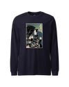 Samurai Mechanic Car Garage Ukiyo-e Unisex Long Sleeve Tee Navy - Samurai Original