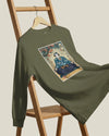 Samurai Meditation Yoga Japanese Ukiyo-e Unisex Long Sleeve Tee - Samurai Original