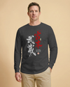 Samurai Miyamoto Musashi Ronin Calligraphy Unisex Long Sleeve Tee