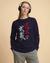 Samurai Miyamoto Musashi Ronin Calligraphy Unisex Long Sleeve Tee