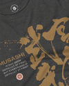 Samurai Miyamoto Musashi Ronin Kanji Calligraphy Unisex Long Sleeve Tee