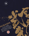 Samurai Miyamoto Musashi Ronin Kanji Calligraphy Unisex Long Sleeve Tee