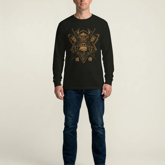 Samurai Monkey Mask Unisex Long Sleeve Tee - Samurai Original
