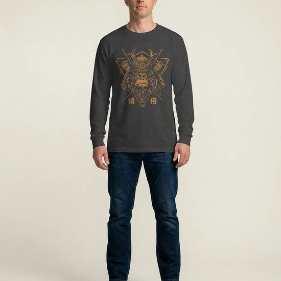Samurai Monkey Mask Unisex Long Sleeve Tee - Samurai Original