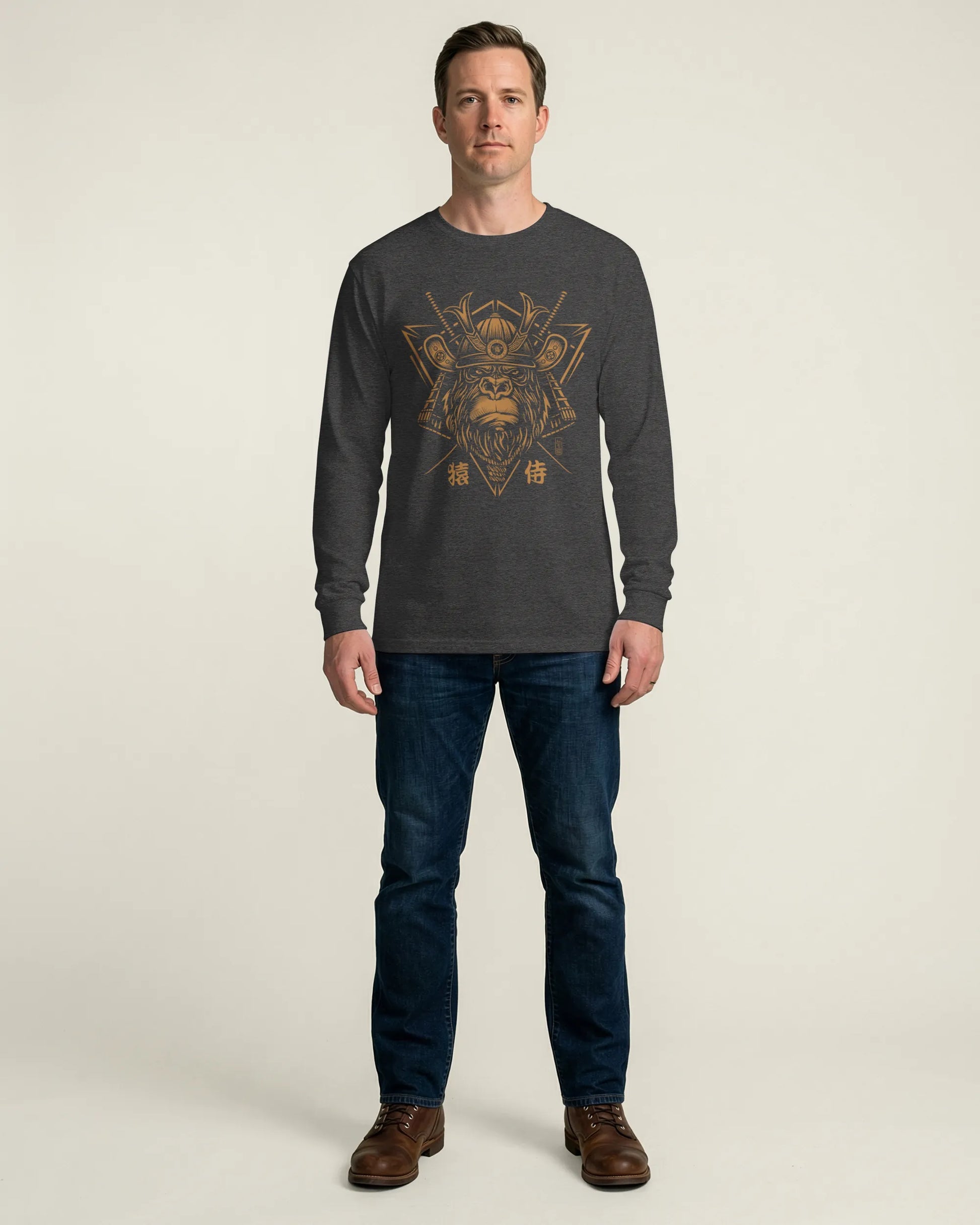 Samurai Monkey Mask Unisex Long Sleeve Tee - Samurai Original
