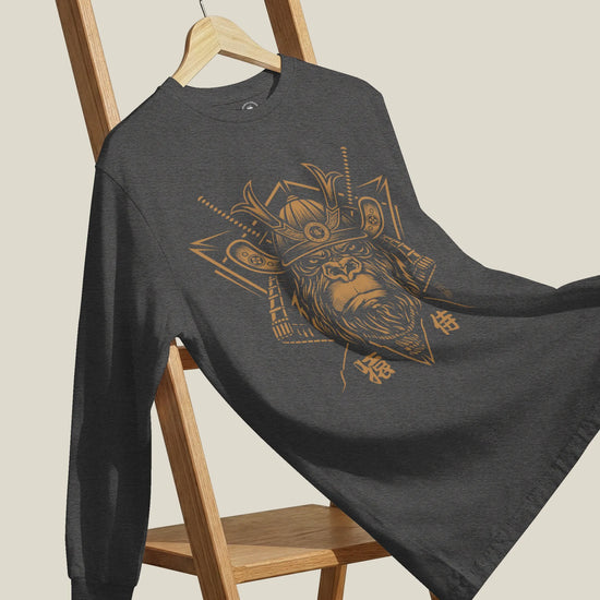 Samurai Monkey Mask Unisex Long Sleeve Tee - Samurai Original