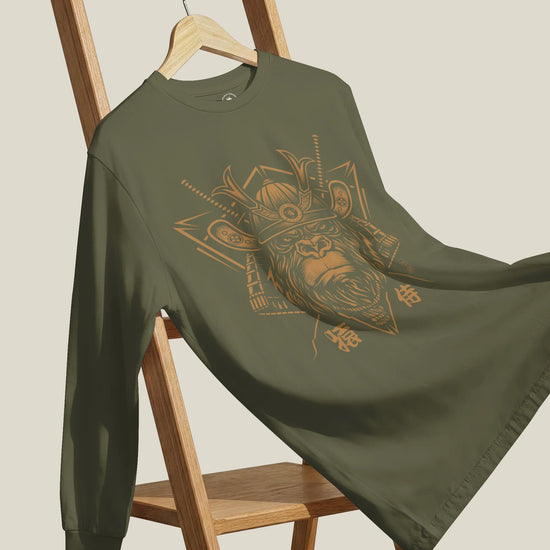 Samurai Monkey Mask Unisex Long Sleeve Tee - Samurai Original