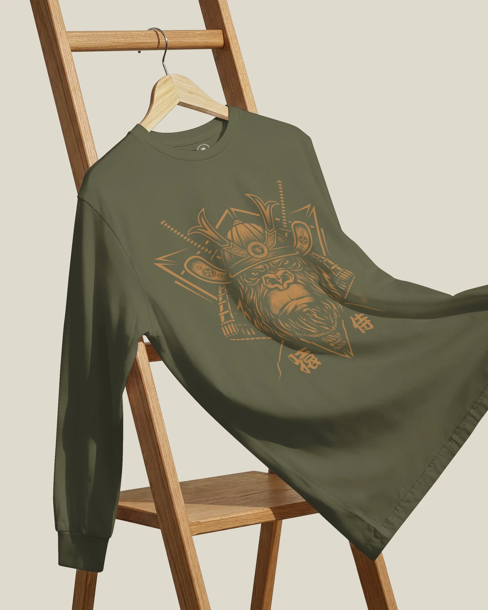 Samurai Monkey Mask Unisex Long Sleeve Tee - Samurai Original