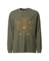 Samurai Monkey Mask Unisex Long Sleeve Tee Military Green - Samurai Original