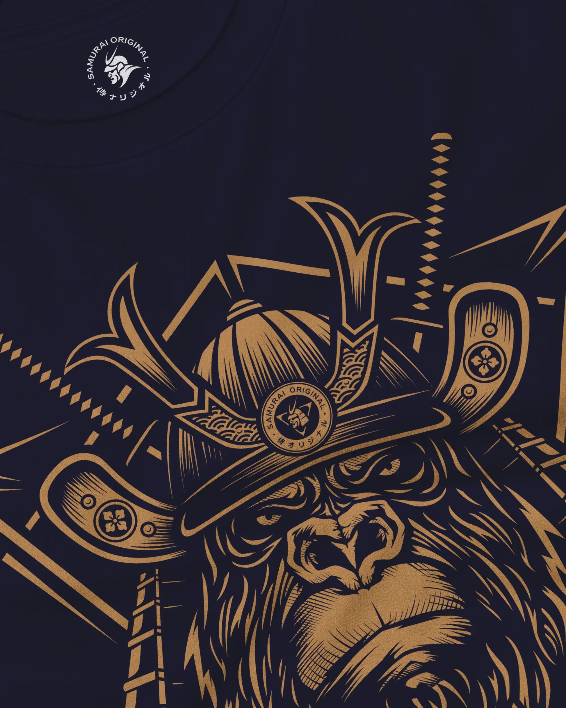 Samurai Monkey Mask Unisex Long Sleeve Tee - Samurai Original