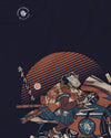 Samurai Motorbike Motorcycle Ukiyo-e Unisex Long Sleeve Tee