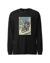 Samurai Mountain Bike Ukiyo-e Unisex Long Sleeve Tee